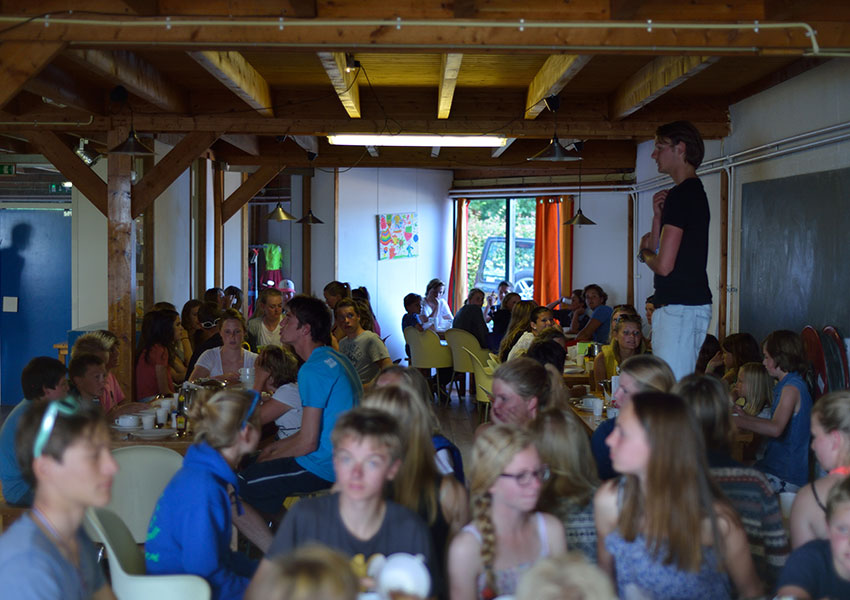 Binnenkant vakantiehuisje